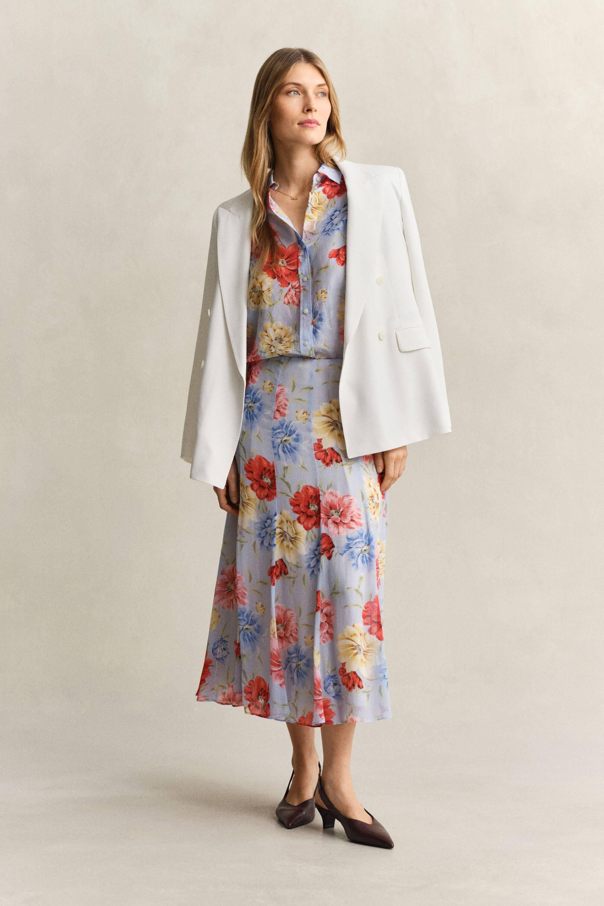 Rock mit Blumenprint