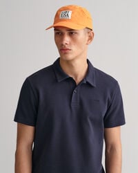 Waffle Piqué Poloshirt mit Struktur