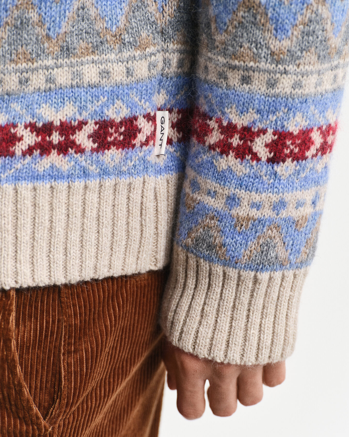 Fair Isle Rundhalspullover