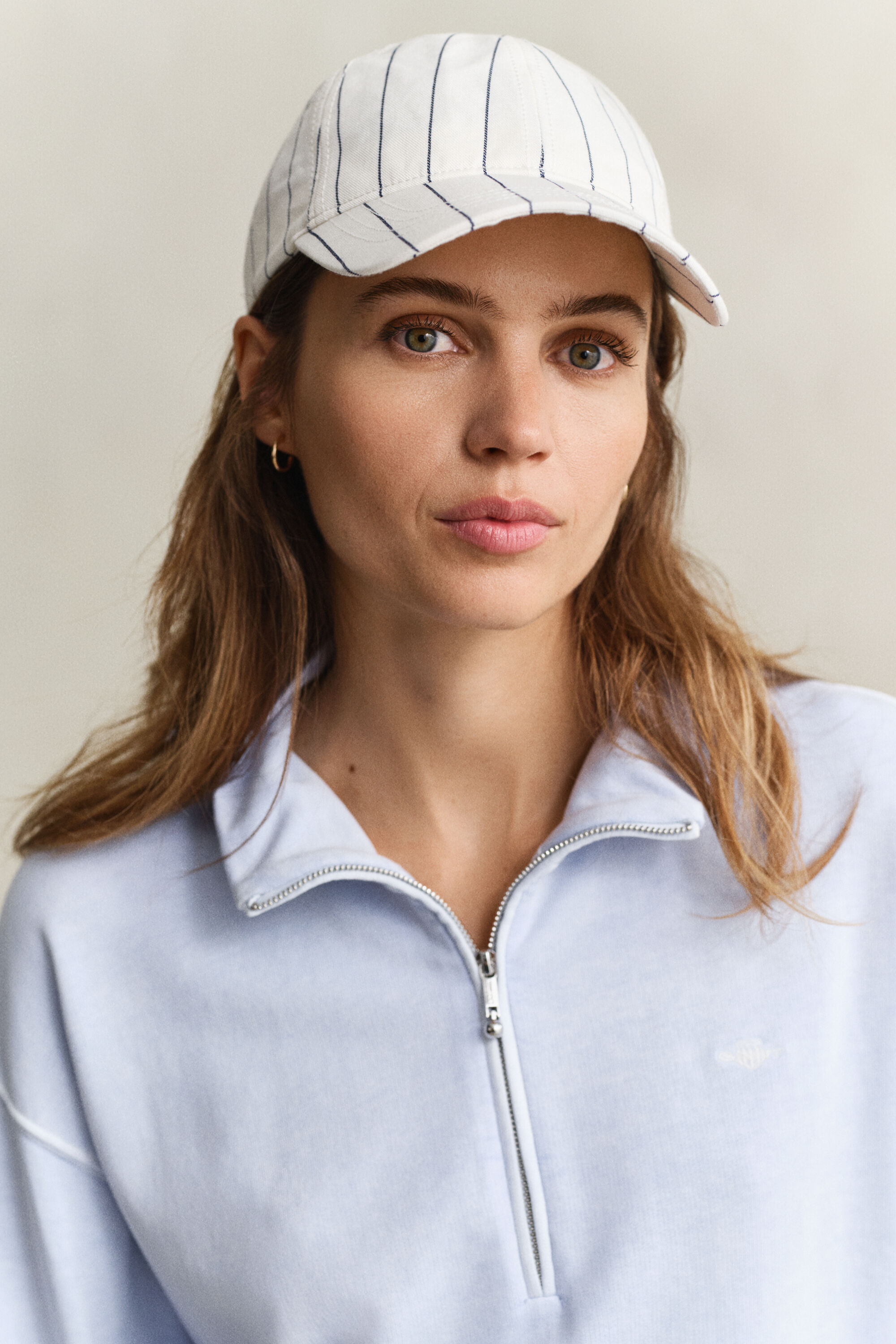 Gewaschenes Shield Sweatshirt mit Reißverschlusskragen