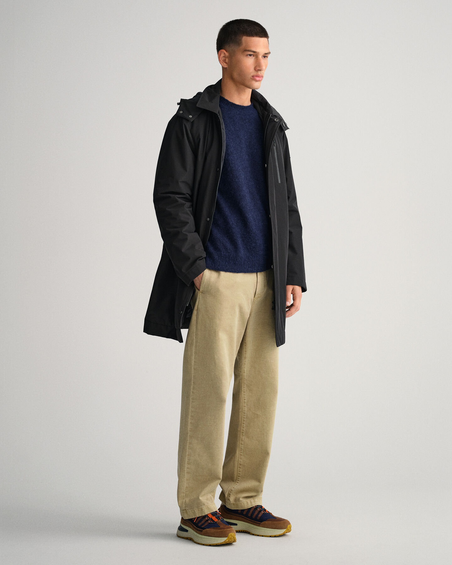 Wattierter Kurzmantel