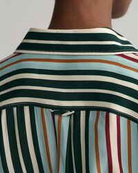 Relaxed Fit Hemdblusenkleid mit bunten Streifen