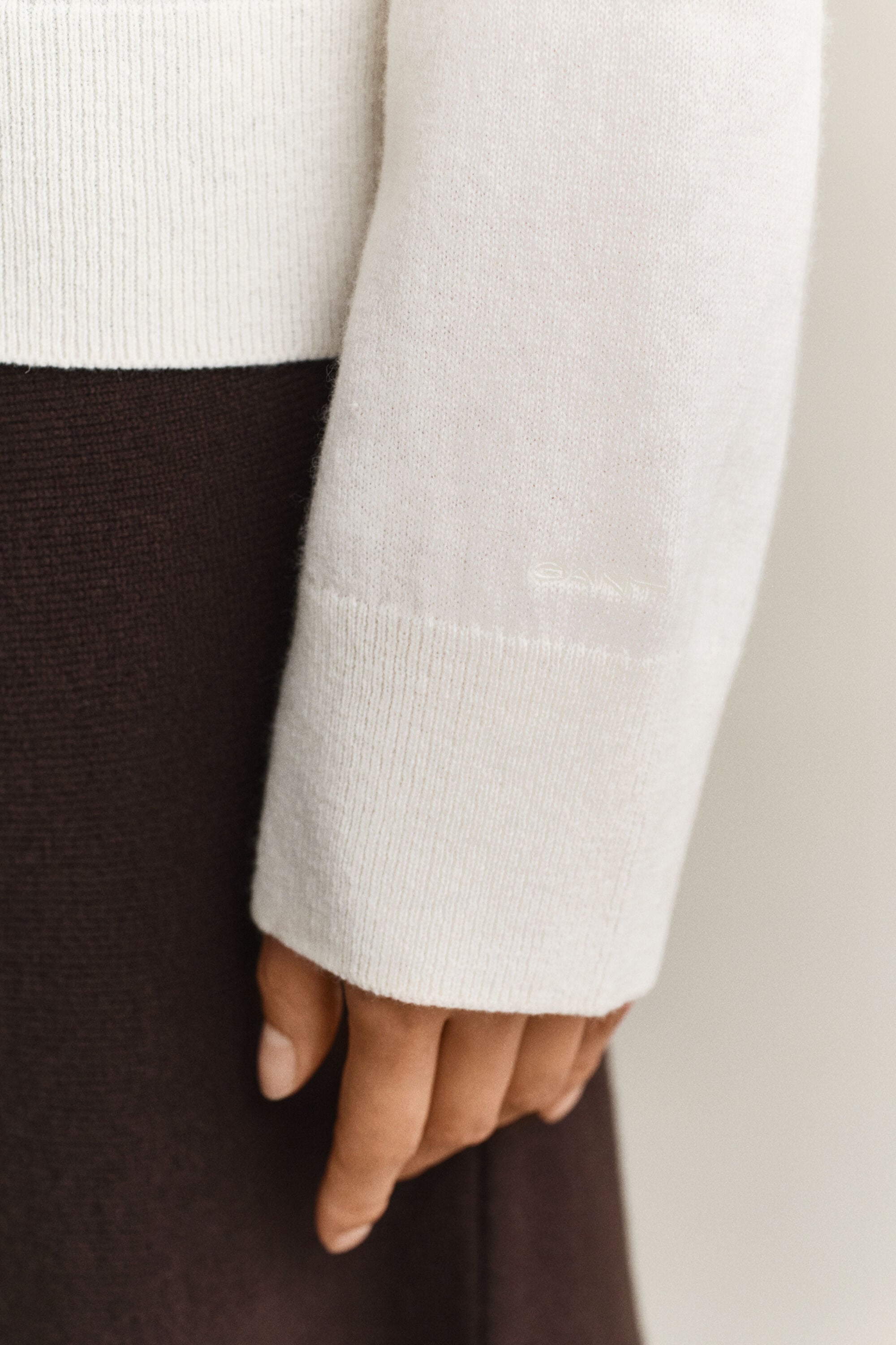 Stehkragenpullover aus feiner Lambswool