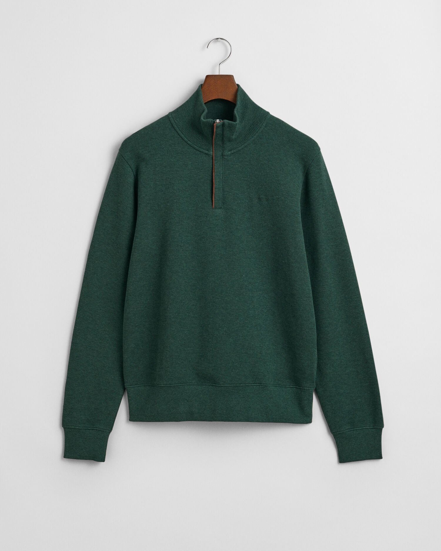 Sacker Rib Sweatshirt mit Reißverschlusskragen