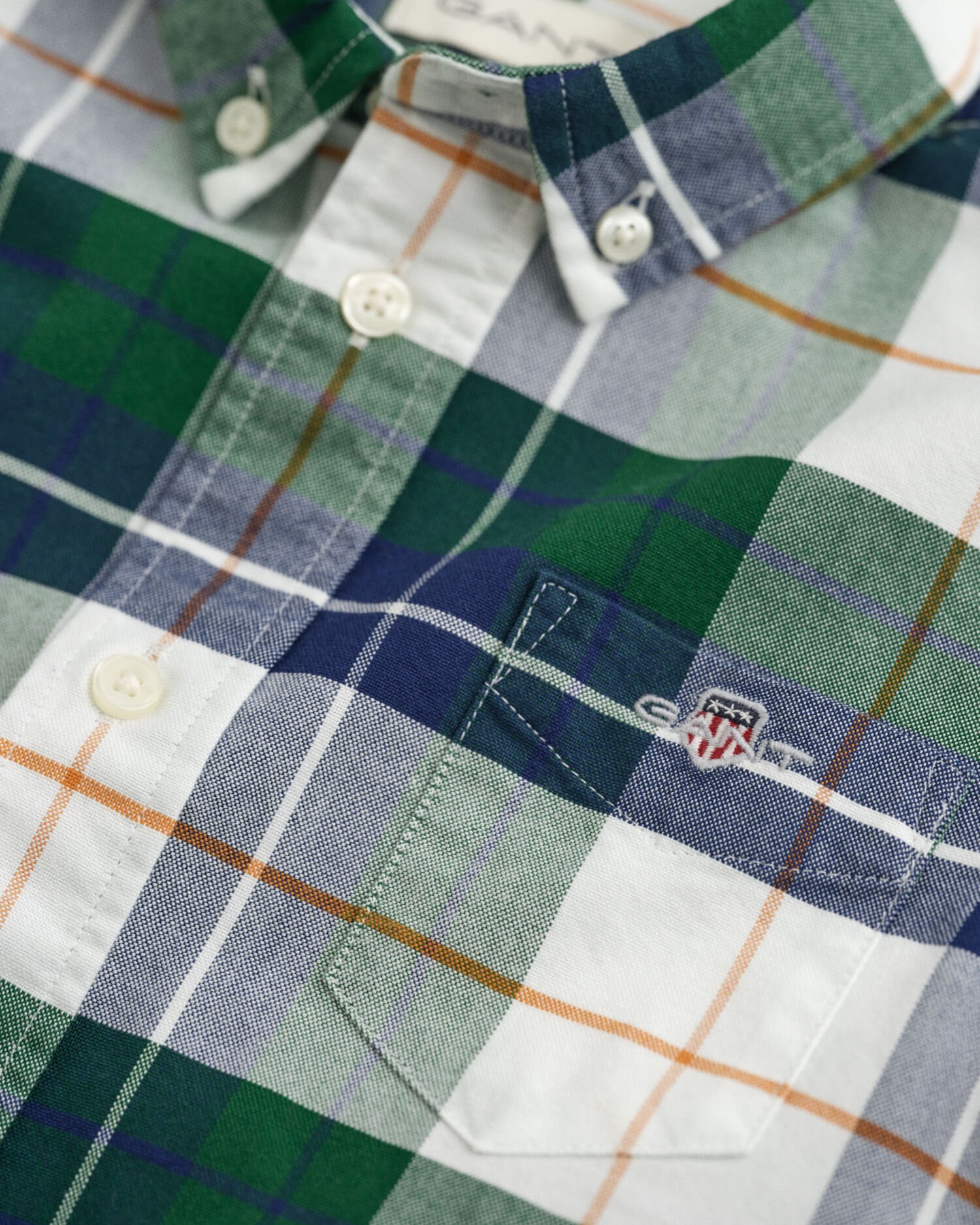 Kids Shield Oxford-Hemd mit Karomuster