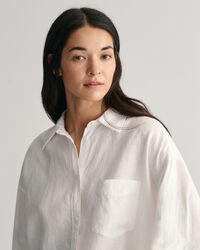 Oversized Leinen Bluse