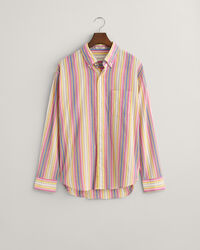 Relaxed Fit Hemd mit bunten Streifen