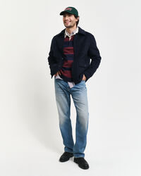 Gestreifter Rugger aus extrafeiner Lambswool