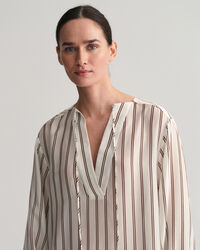 V-Neck Kaftan mit Streifen