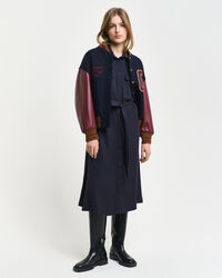 Hemdblusenkleid mit Tasche