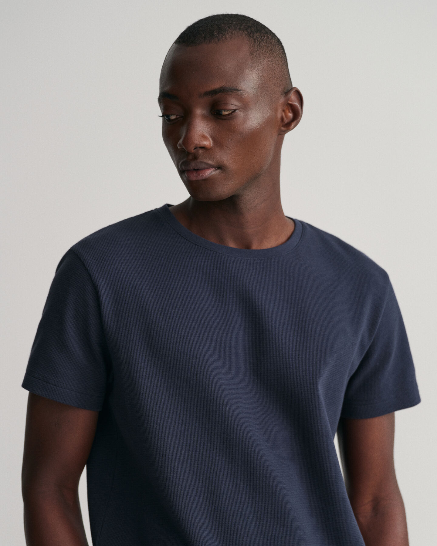 T-Shirt mit Waffelstruktur