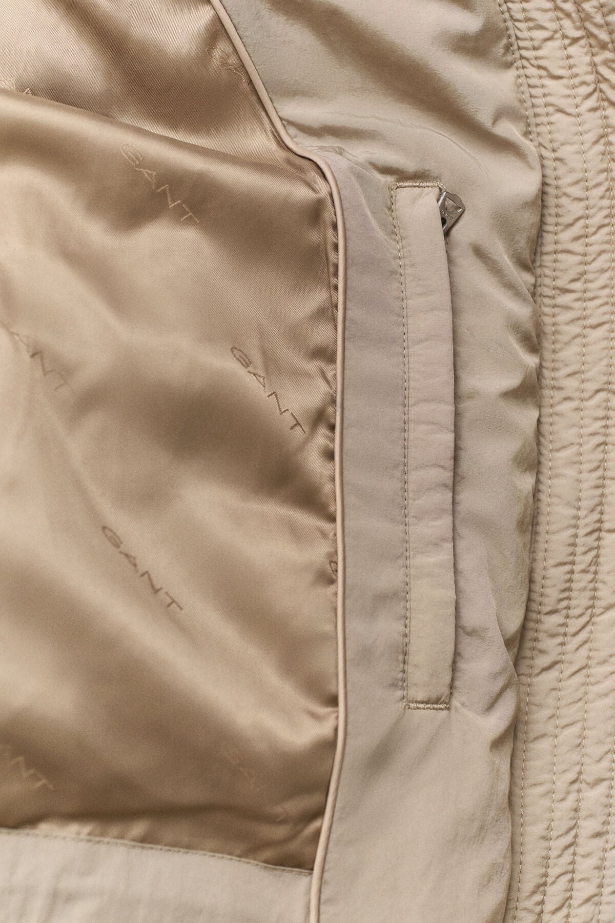 Mid Down Jacket — TAUPE BEIGE