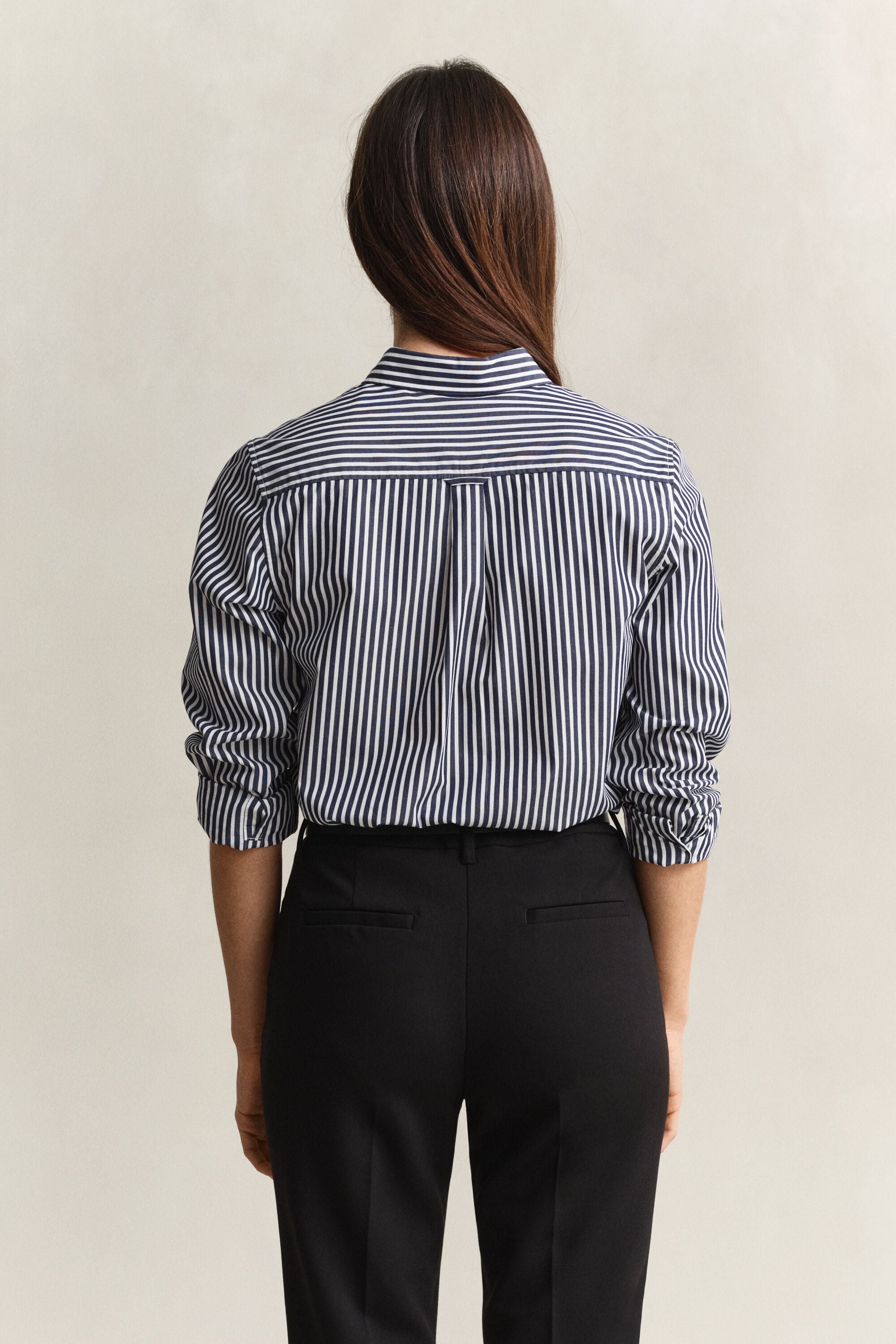 Regular Fit Classic Popeline-Bluse mit Streifen