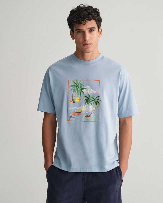 Hawaiian Print T-Shirt
