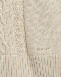 Teen Girls Rollkragenpullover mit Zopfmuster