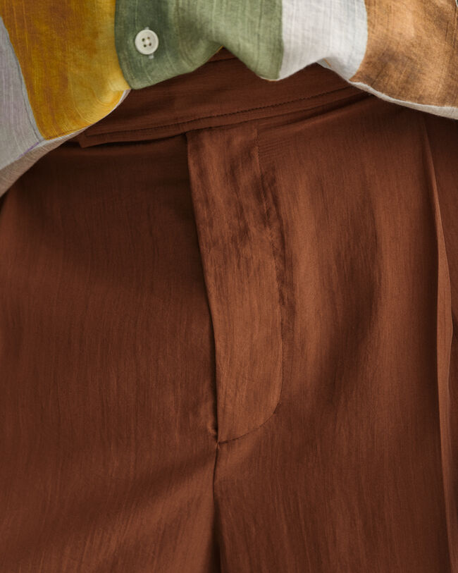 Relaxed Fit Seiden Anzughose