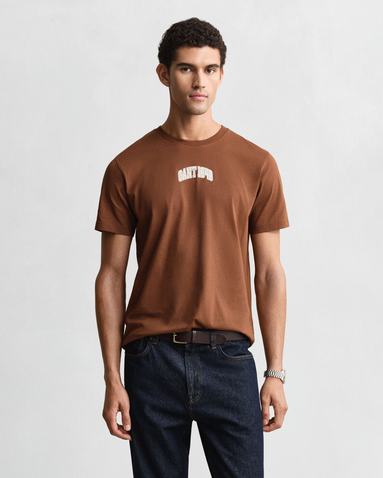 GANT Herren T-Shirt Mit Logo-Aufdruck | Langarm, Hoher Baumwollanteil – Bequemer Basic Für Lässige Outfits