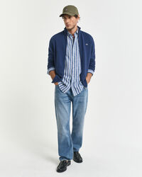 Casual Cotton Strickjacke mit Reißverschluss