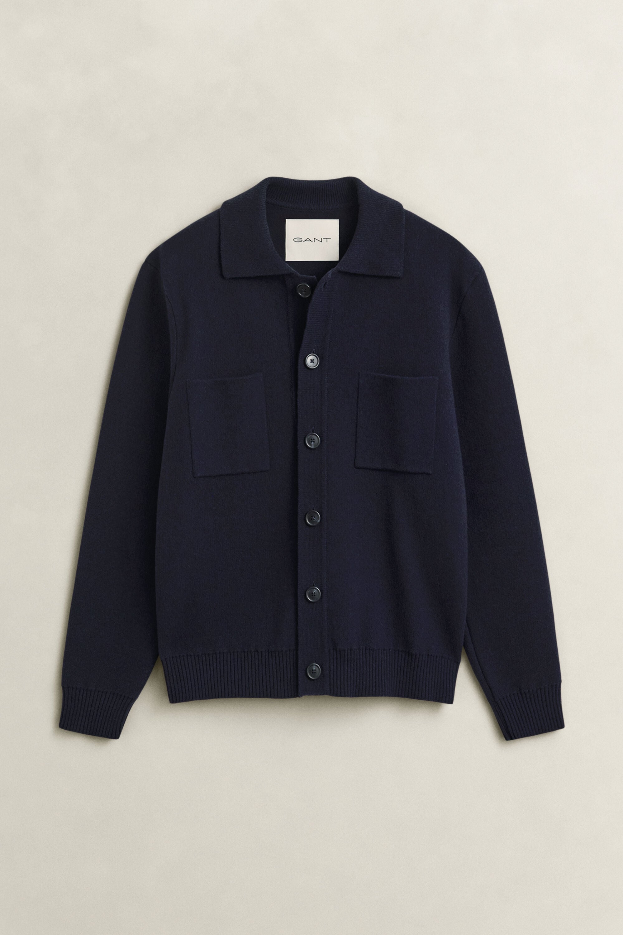 Hemdjacke aus Doppelstrickgewebe