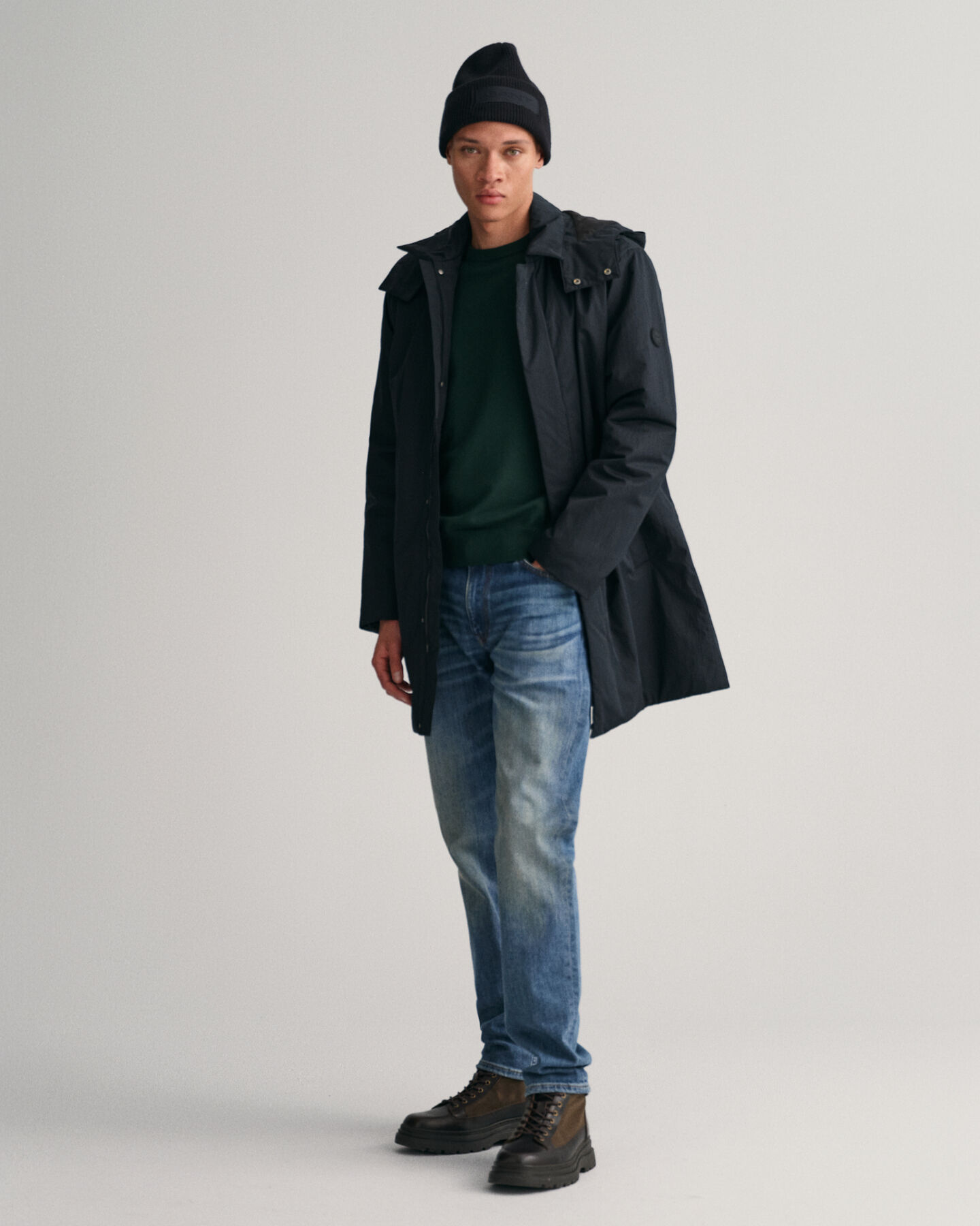 Wattierter Kurzmantel