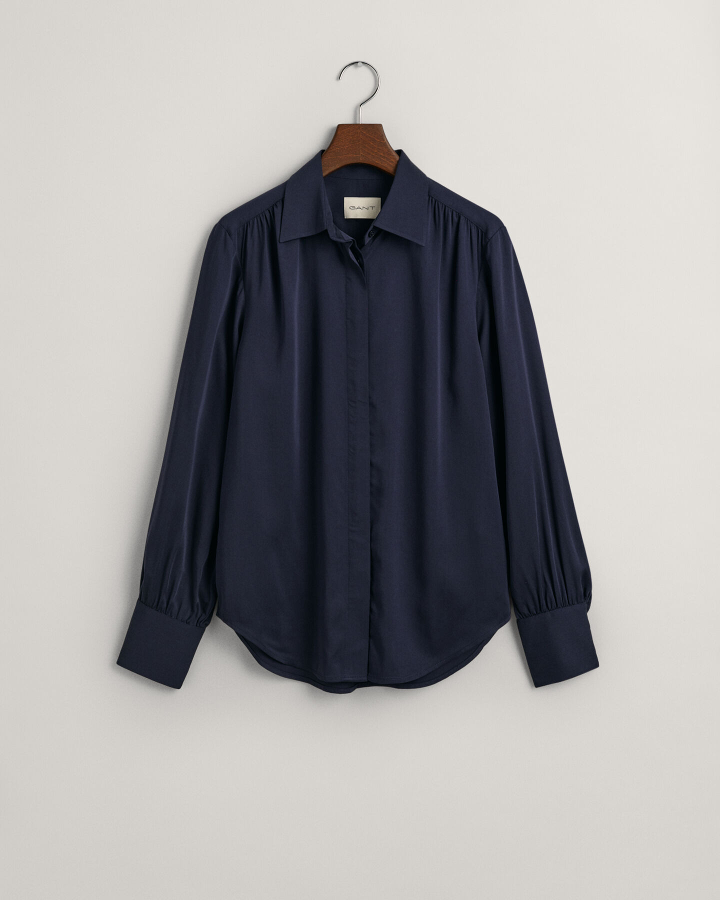 Regular Fit Satinbluse