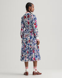 Tiger Flower Kleid mit Falten