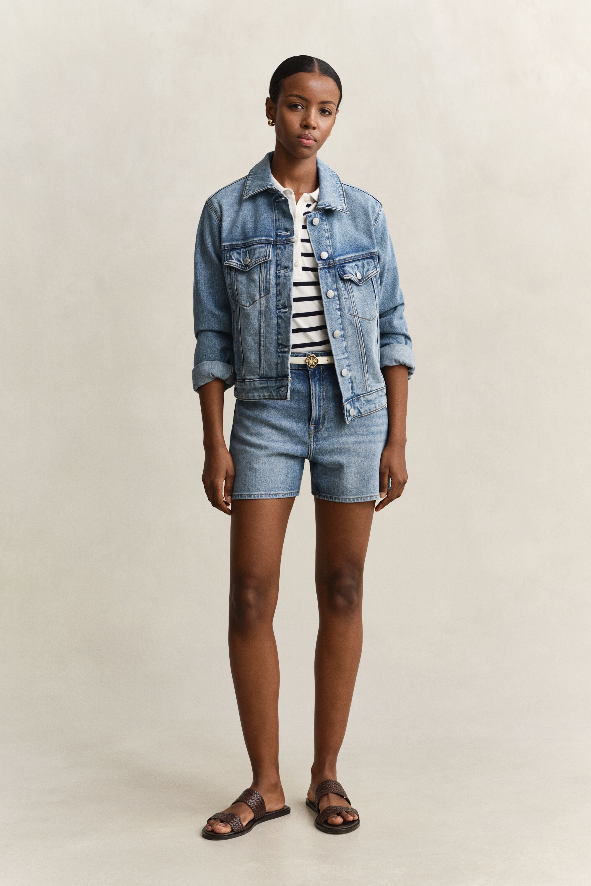 Piqué Poloshirt mit Streifen