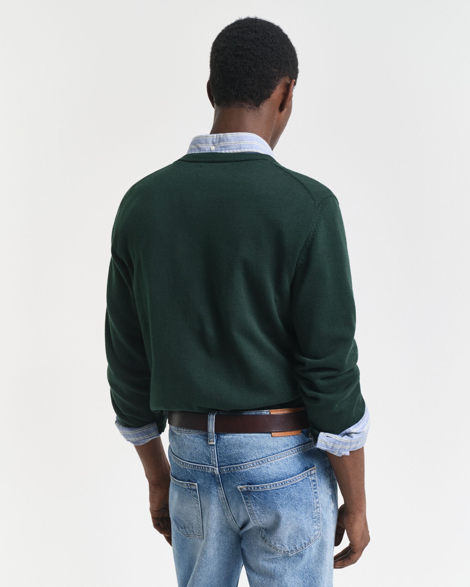 Klassischer V-Neck Pullover aus Baumwolle