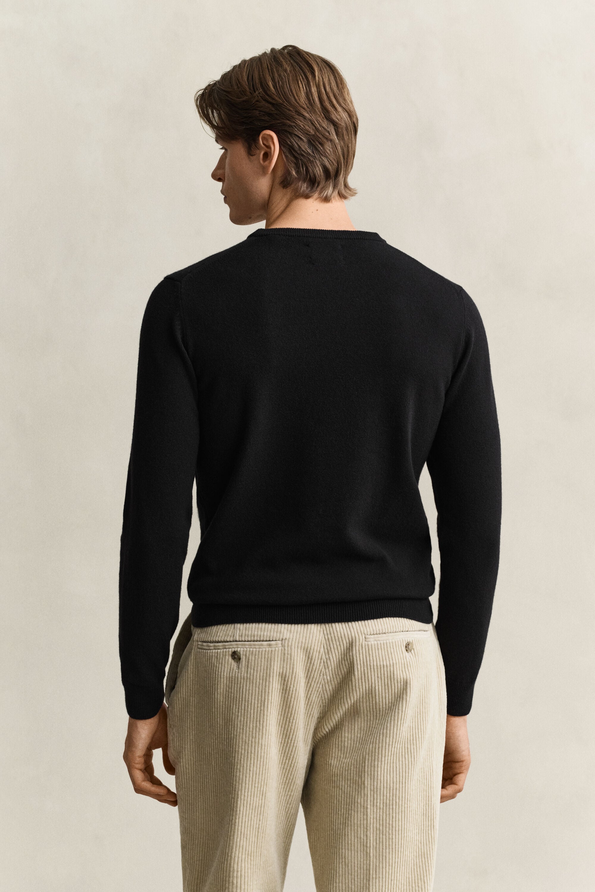 Rundhalspullover aus Lambswool