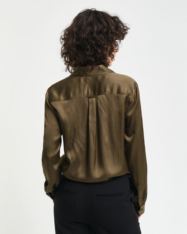 Regular Fit Bluse mit Tasche