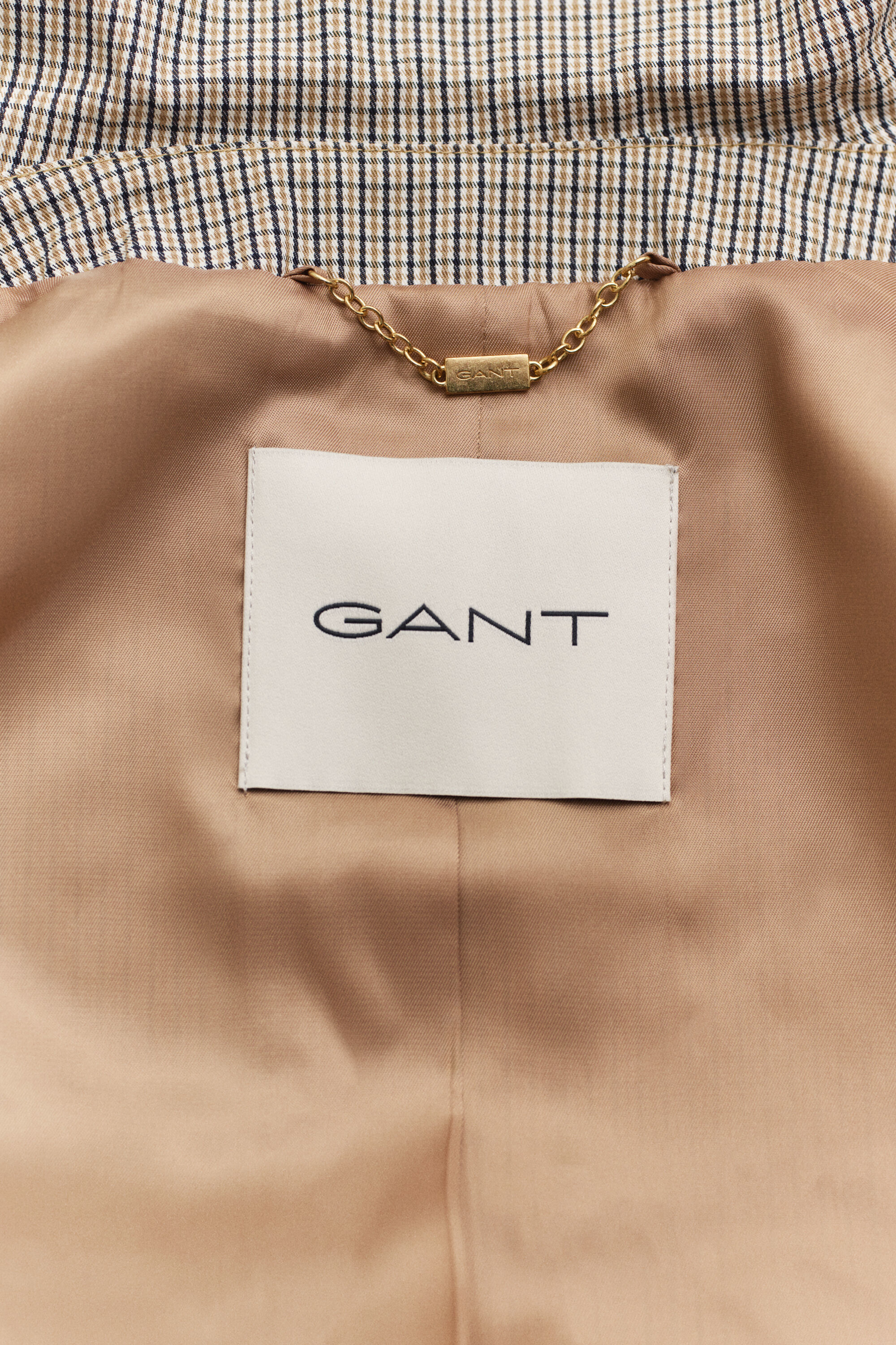 Karierter Kurzmantel