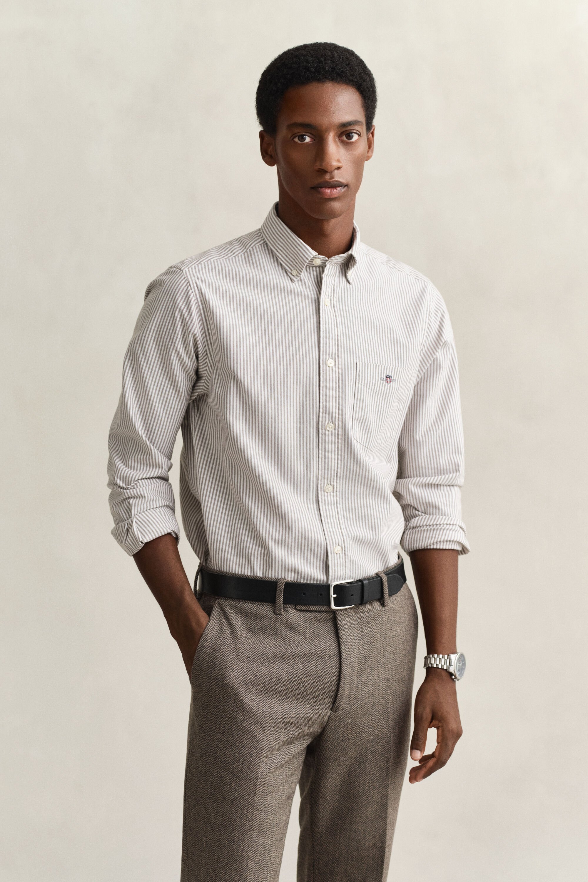 Banker Stripe Classic Oxford-Hemd