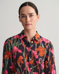 Regular Fit Iris Baumwoll Seiden Bluse mit Print