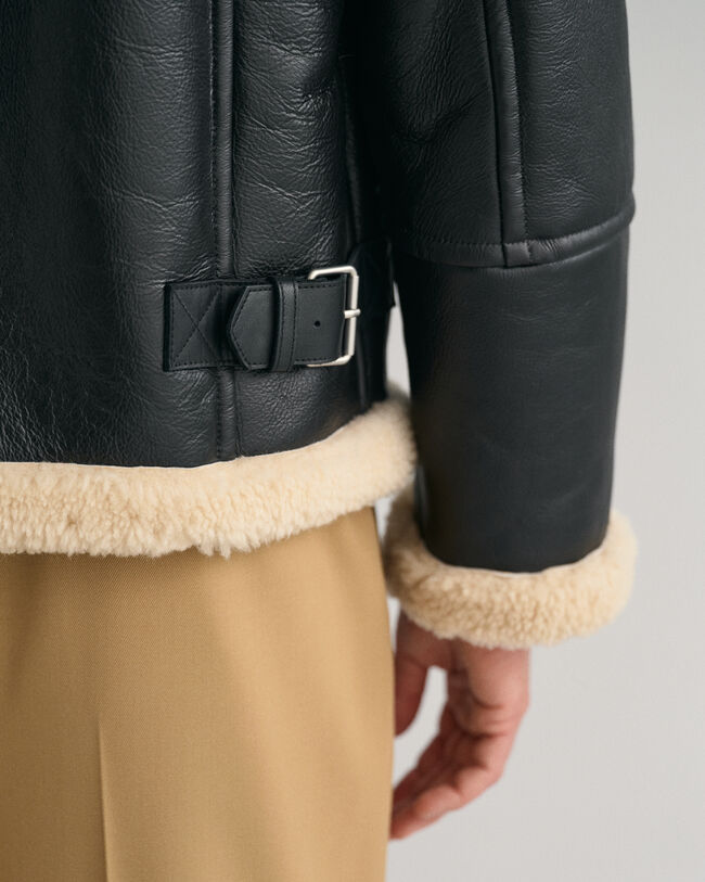 Schwere Shearling-Jacke