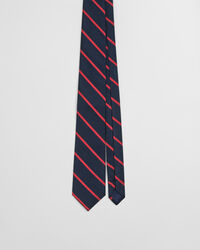 Gestreifte Seidenkrawatte