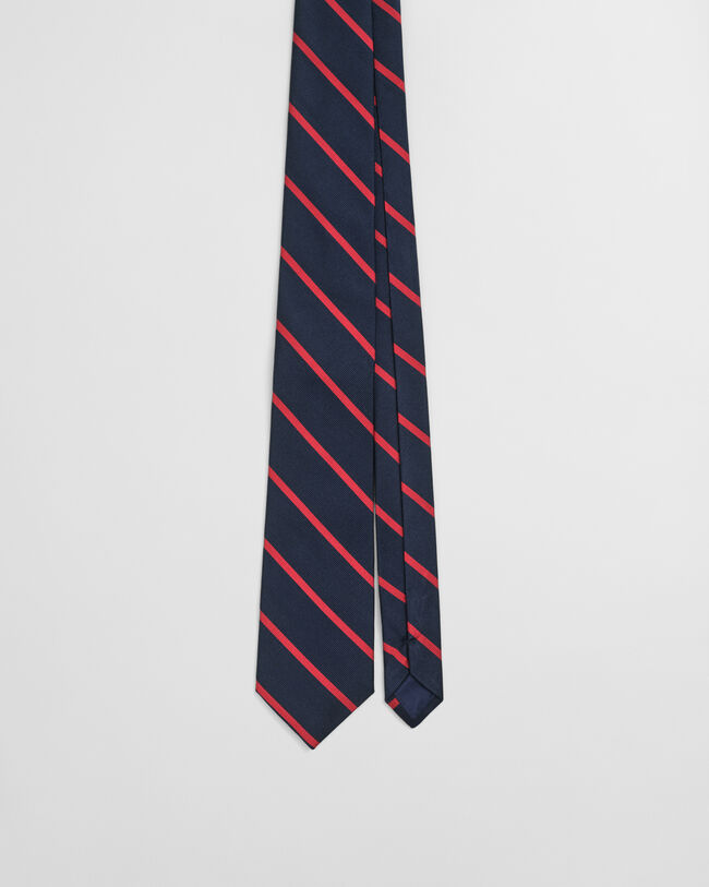 Gestreifte Seidenkrawatte