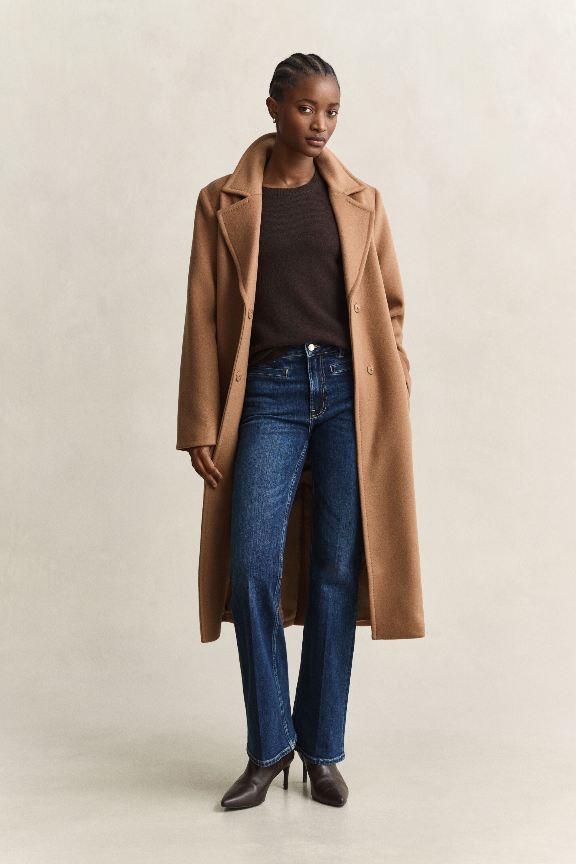 Monogram Jeans mit ausgestelltem Bein