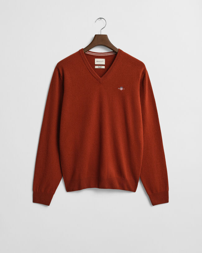 Superfine Lambswool V-Neck Pullover