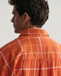 Strukturiertes Oversized Karohemd