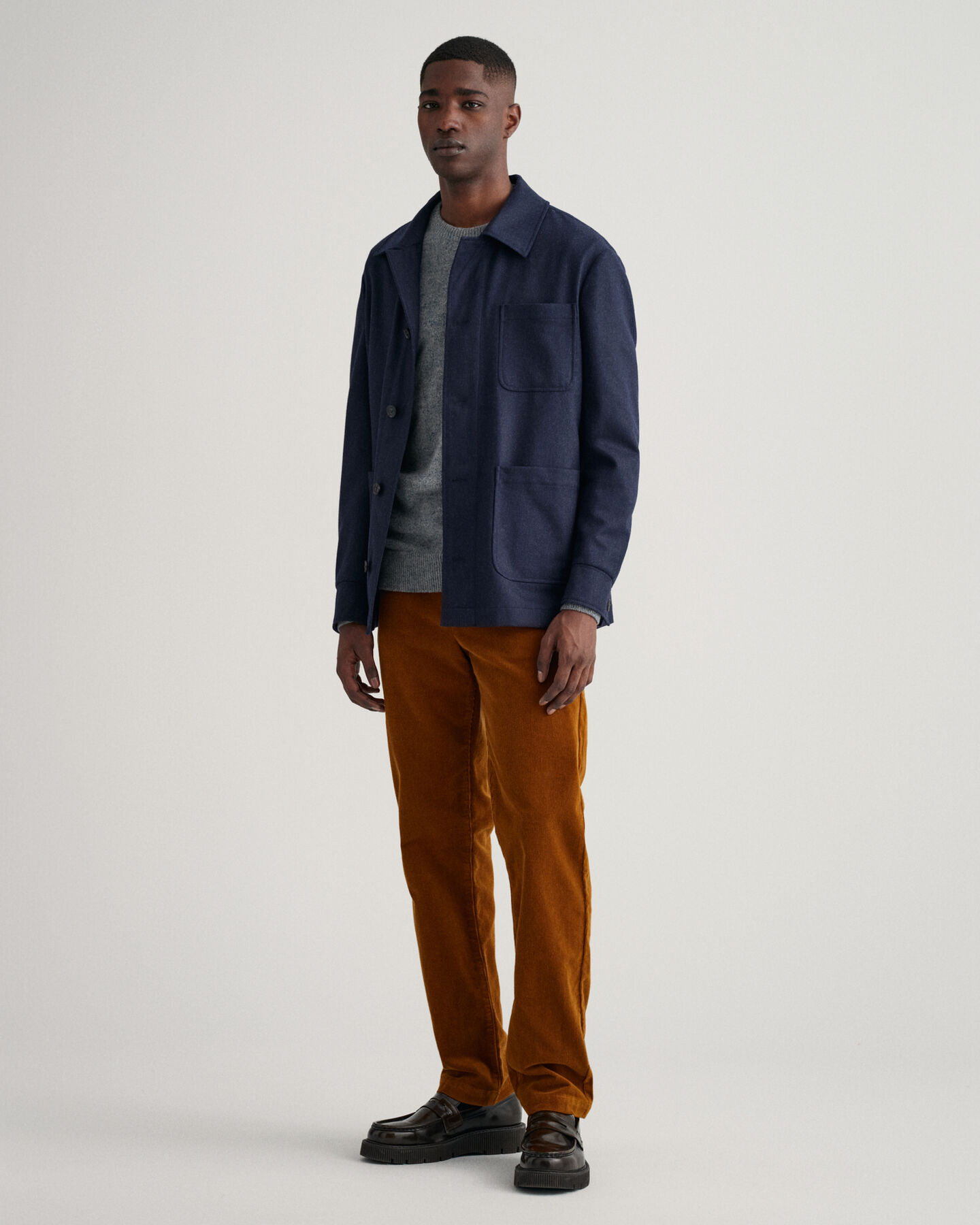 Neps Melange Rundhalspullover