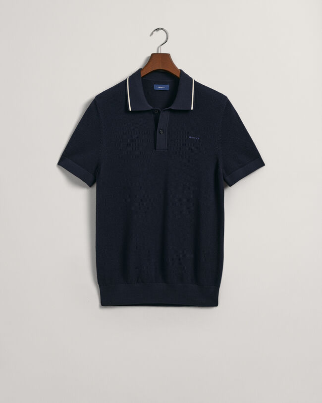 Baumwoll Piqu&eacute; Poloshirt
