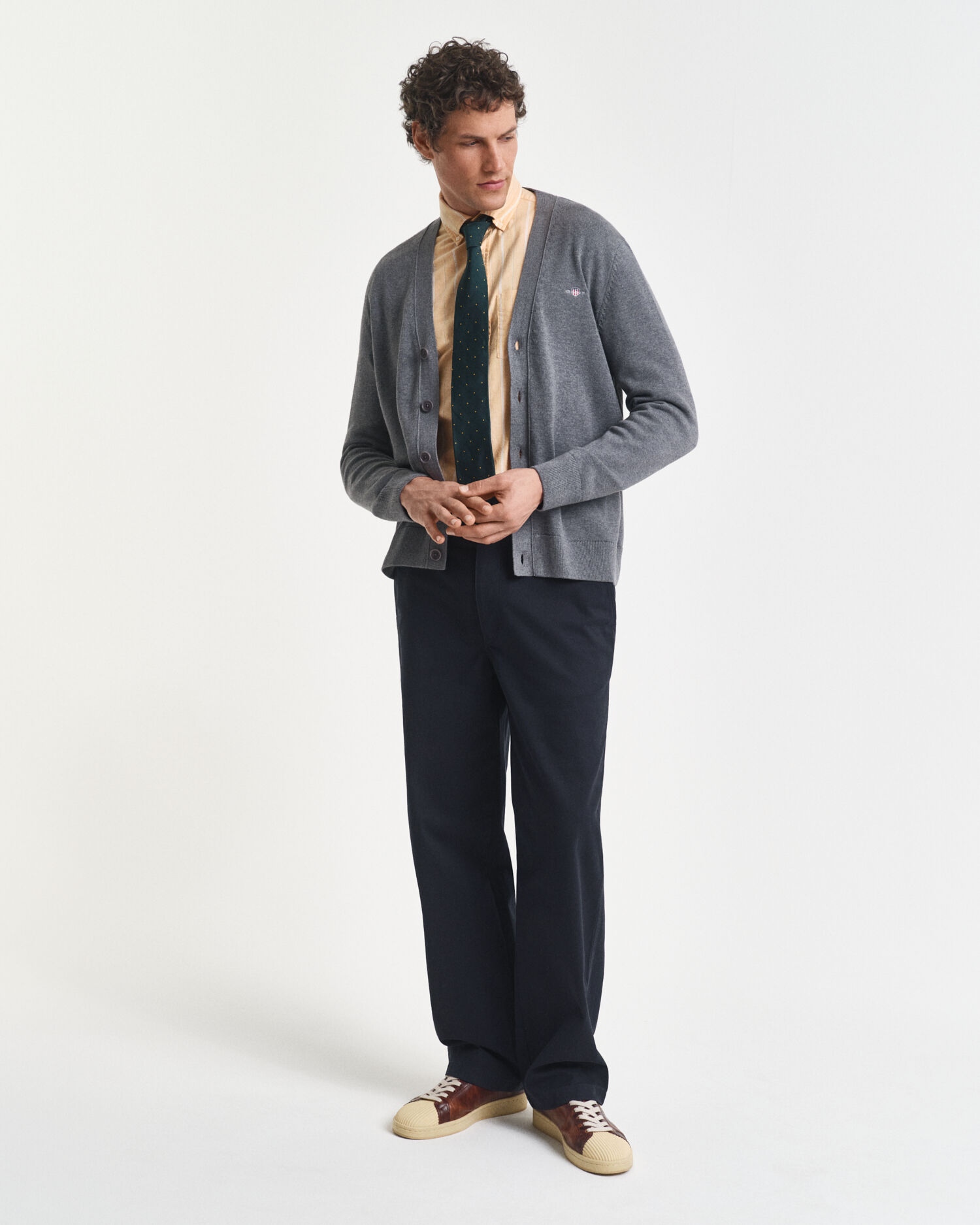 Casual Cotton Strickjacke