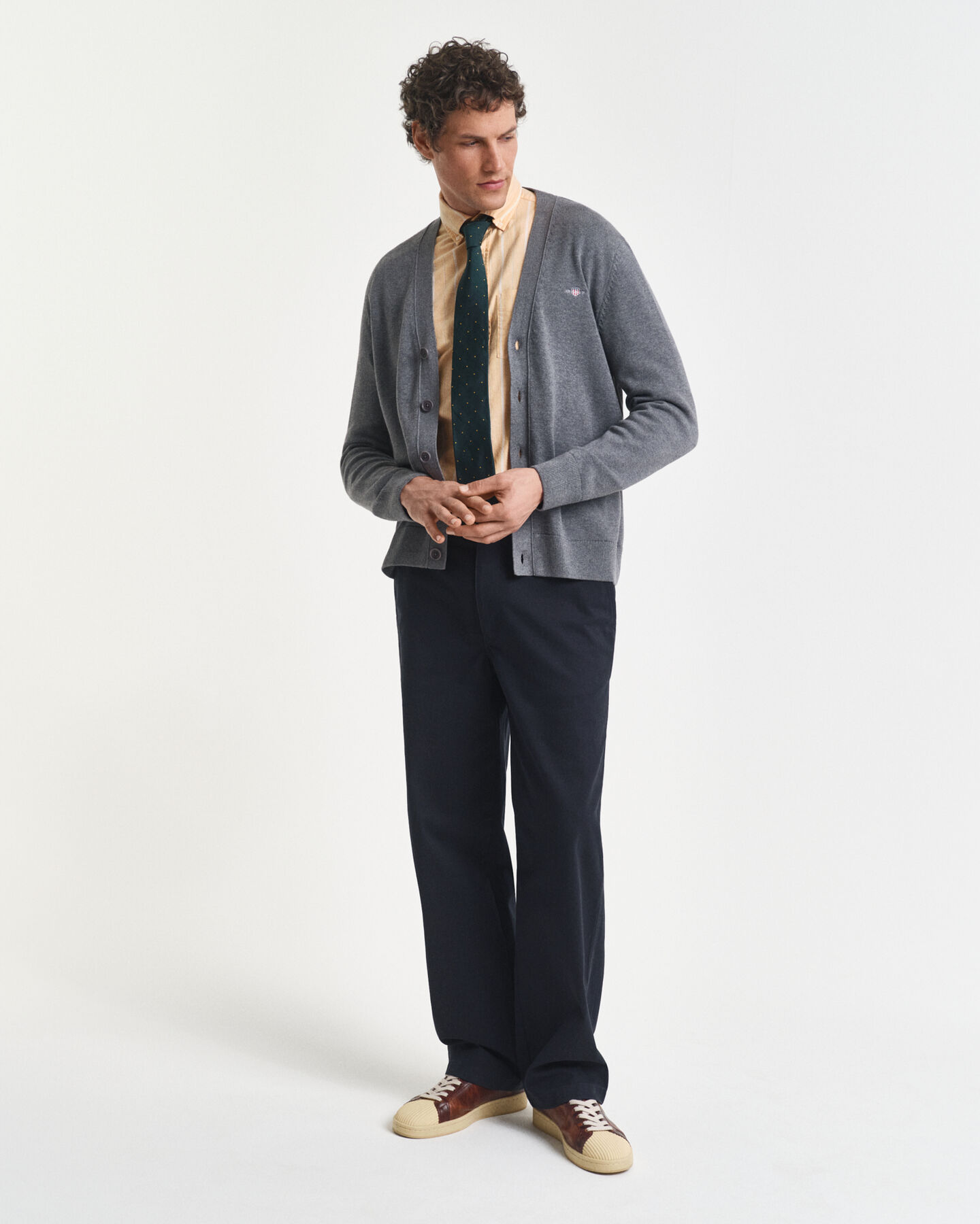 Casual Cotton Strickjacke