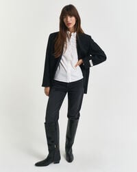 Klassische Oxford-Bluse mit Rüschen