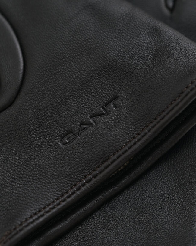 Geknöpfte Lederhandschuhe