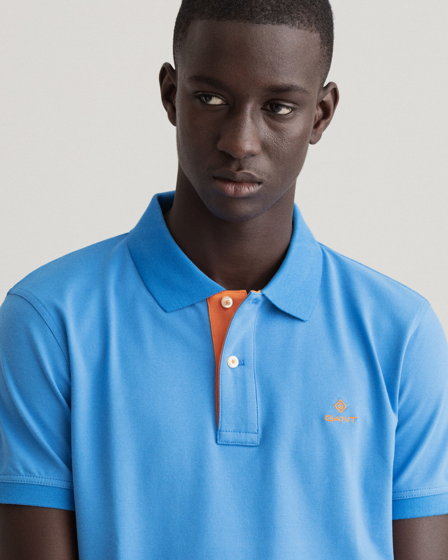 Piqué Rugger Poloshirt mit Kontrastkragen