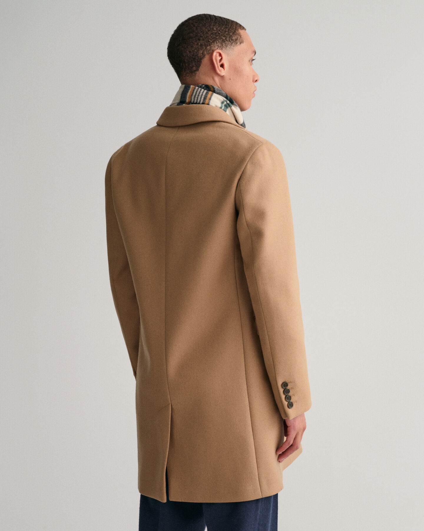 Tailored Fit Klassischer Woll Topcoat