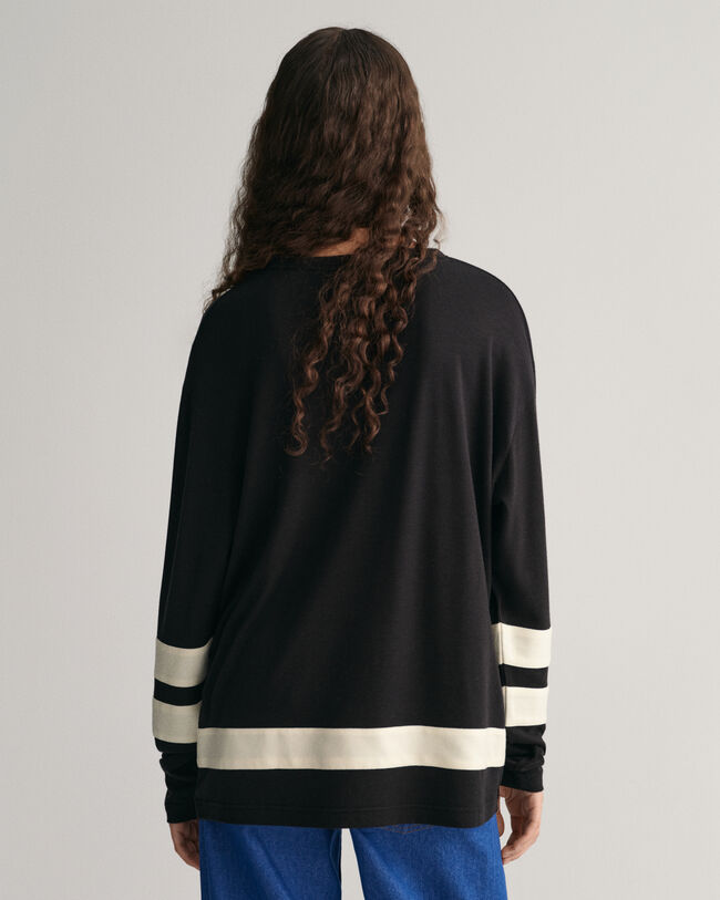 Script Graphic Langarm-T-Shirt