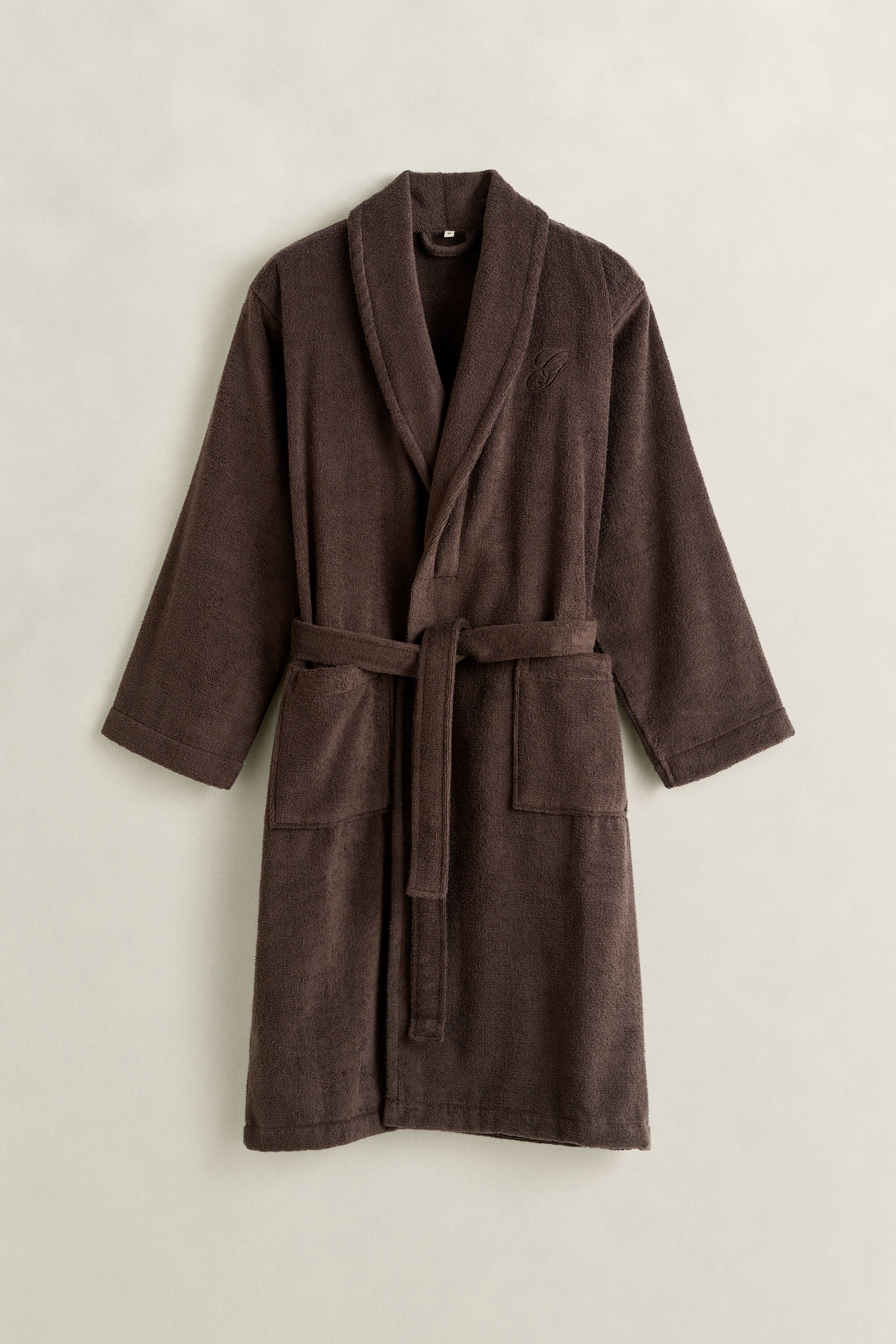 Embroidered Robe — DEEP BROWN