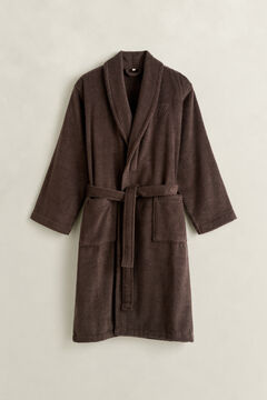 Embroidered Robe — DEEP BROWN 2